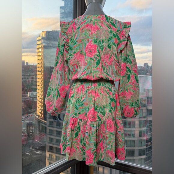 🆕 LILLY PULITZER 🧿 NWT Taviana Stretch Dress Coming in Hot Blue Horizon, Sz 10 - Picture 8 of 15